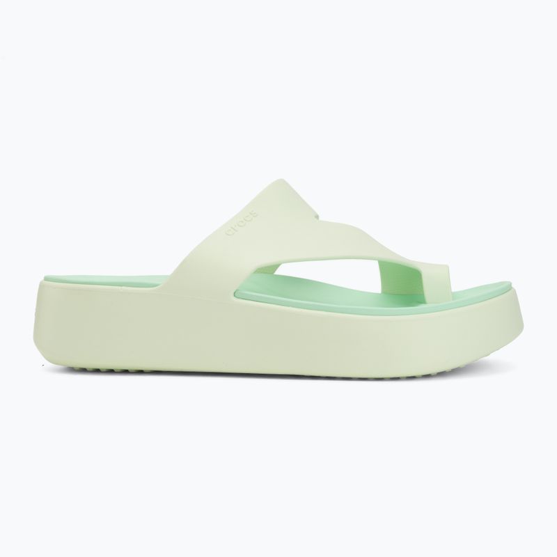 Infradito donna Crocs Getaway Platform Toe Loop jade tint 2