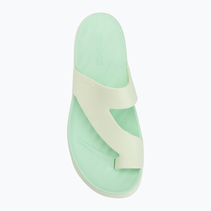 Infradito donna Crocs Getaway Platform Toe Loop jade tint 5