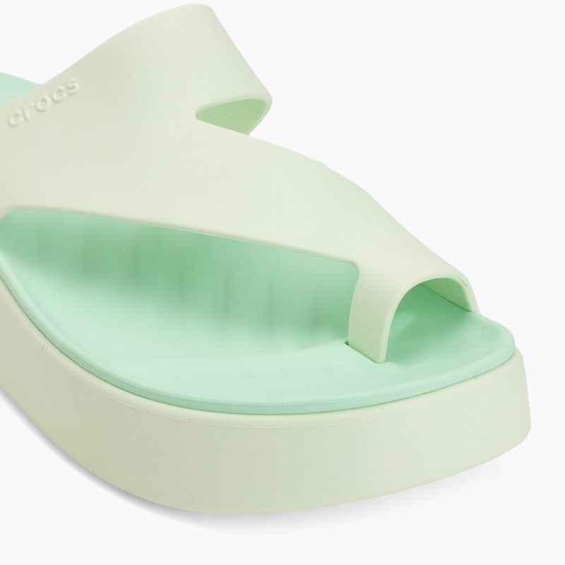 Infradito donna Crocs Getaway Platform Toe Loop jade tint 7