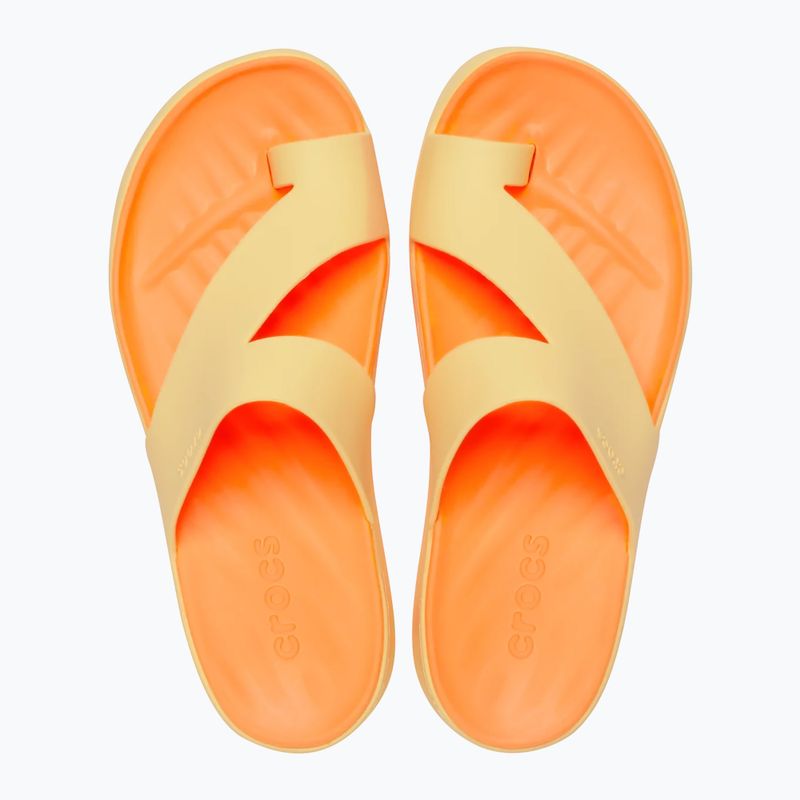 Infradito donna Crocs Getaway Platform Toe Loop golden hour 4