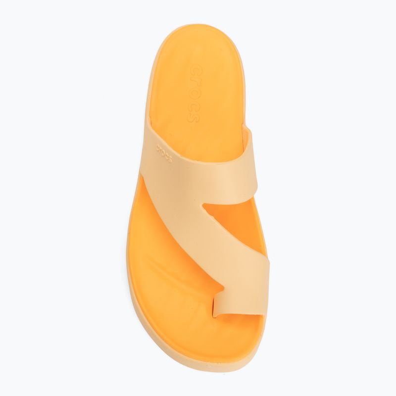Infradito donna Crocs Getaway Platform Toe Loop golden hour 5