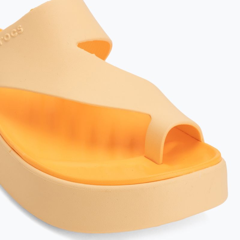 Infradito donna Crocs Getaway Platform Toe Loop golden hour 7