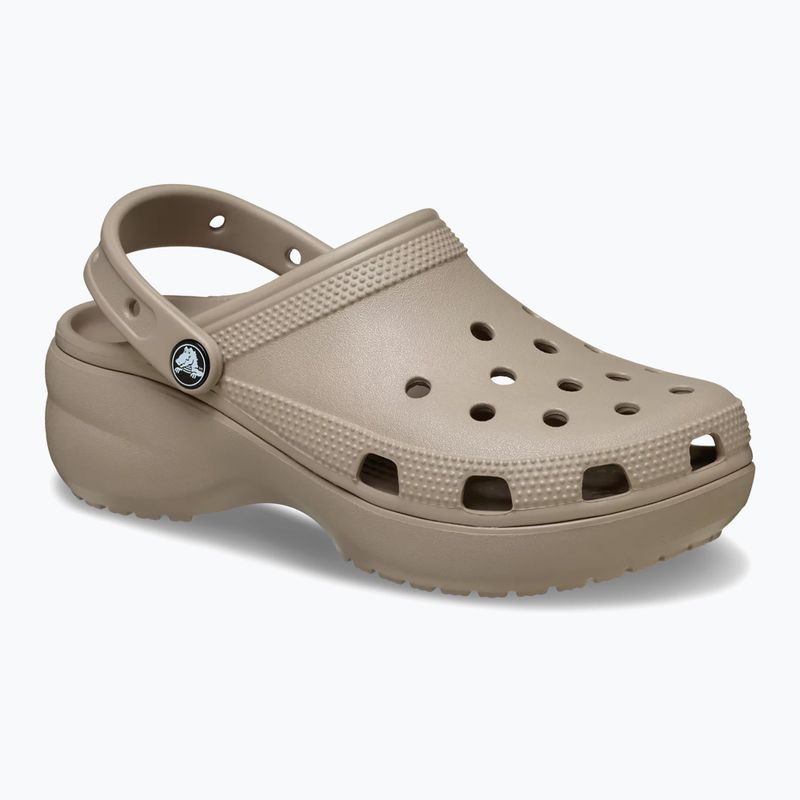 Zoccoli donna Crocs Classic Platform Clog taupe