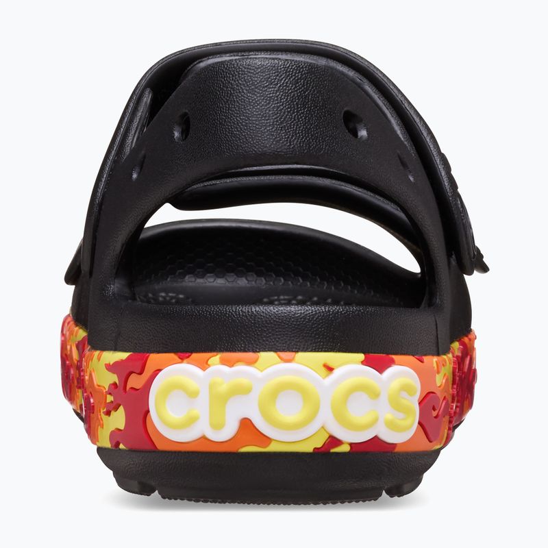 Crocs Crocband Cruiser Flames nero, sandali per bambini 3