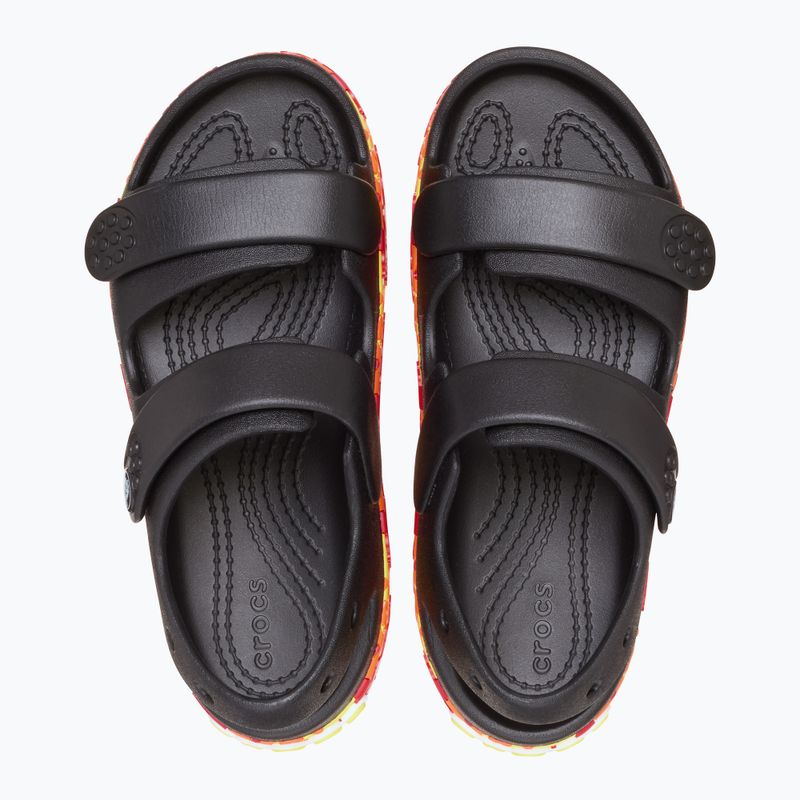 Crocs Crocband Cruiser Flames nero, sandali per bambini 5
