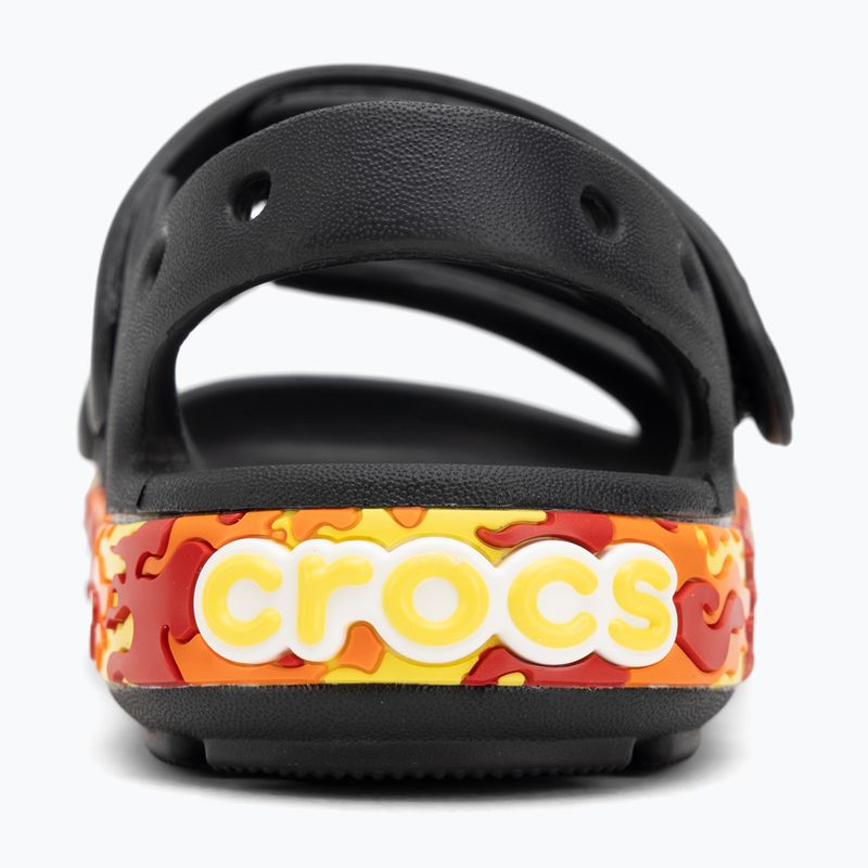 Crocs Crocband Cruiser Flames nero, sandali per bambini 6