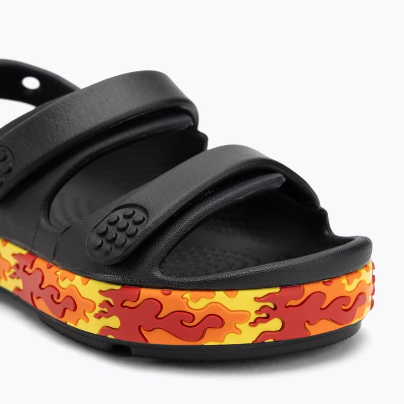 Crocs Crocband Cruiser Flames nero, sandali per bambini 7