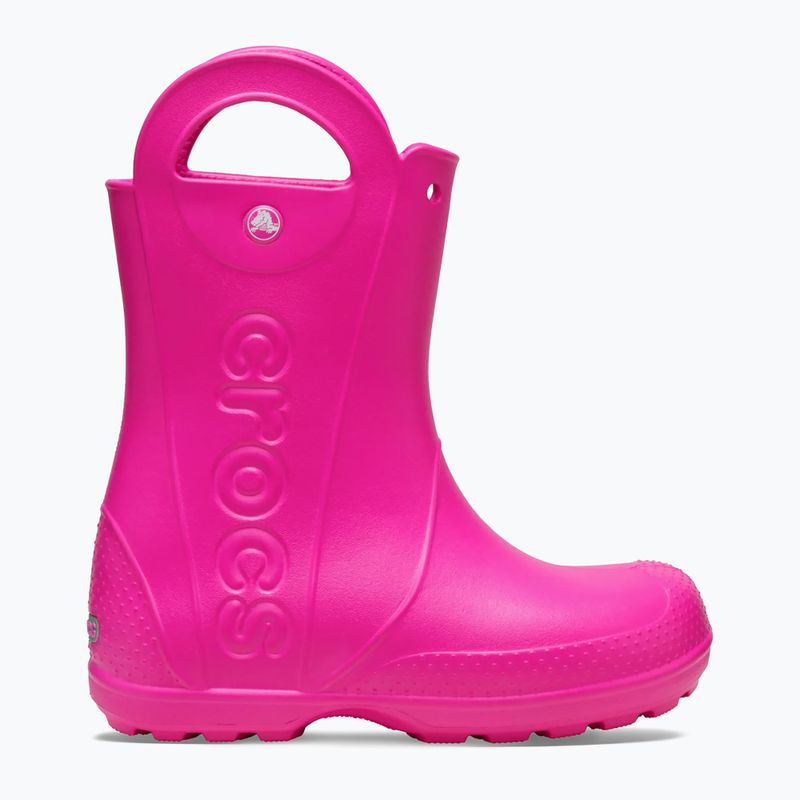 Stivali da pioggia per bambini Crocs Handle It Rain Boot Kids pink crush 2