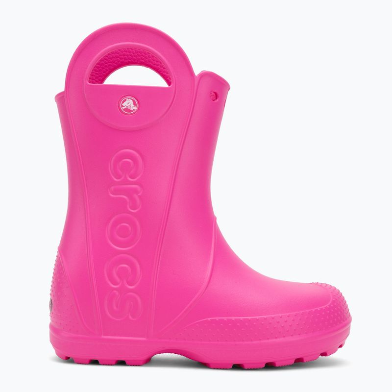 Stivali da pioggia per bambini Crocs Handle It Rain Boot Kids pink crush 2