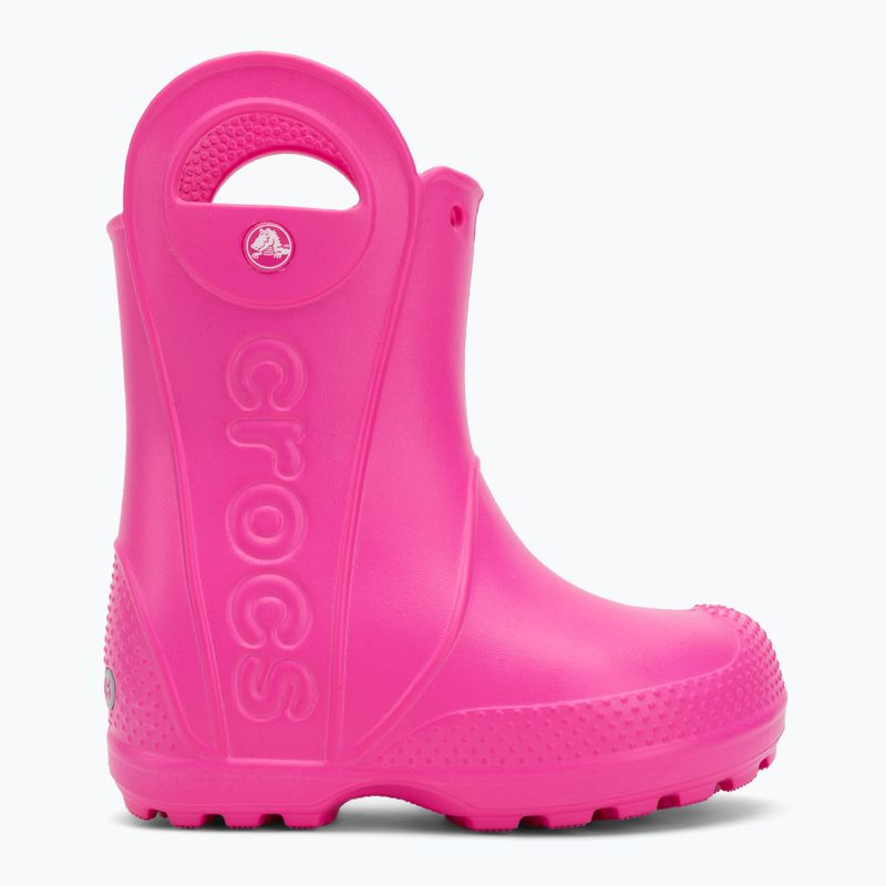 Stivali da pioggia per bambini Crocs Handle It Rain Boot Kids Toddler pink crush 2