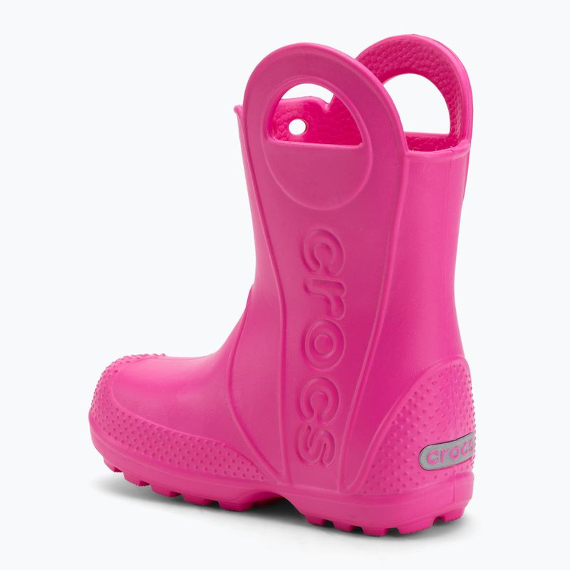 Stivali da pioggia per bambini Crocs Handle It Rain Boot Kids Toddler pink crush 3