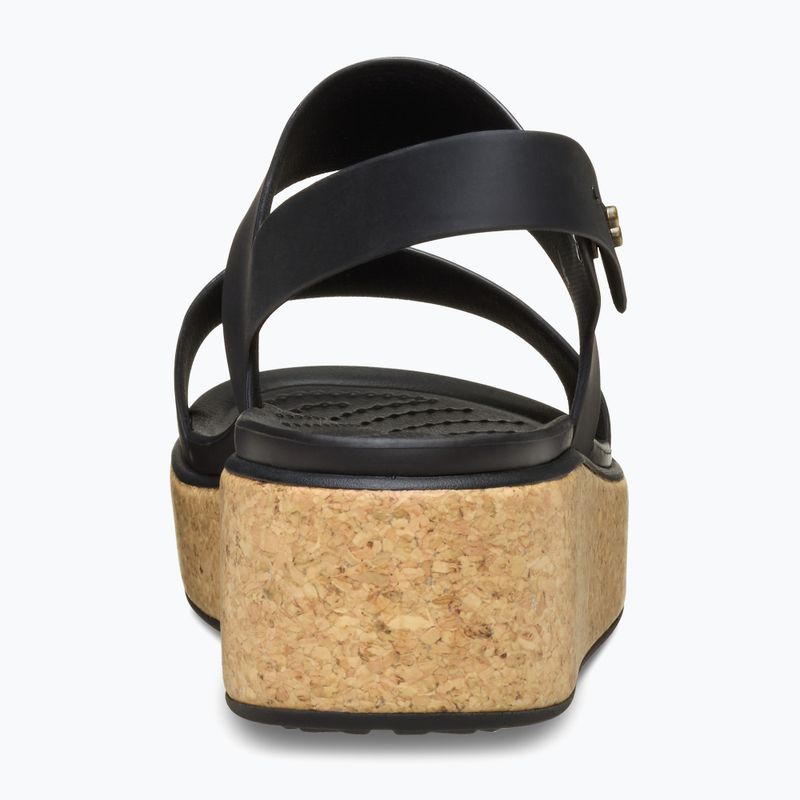 Sandali Crocs Brooklyn Cork Low Wedge donna nero/nero 3