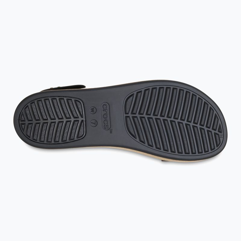 Sandali Crocs Brooklyn Cork Low Wedge donna nero/nero 4