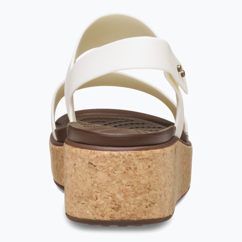 Sandali Crocs Brooklyn Cork Wedge Low da donna in gesso 3