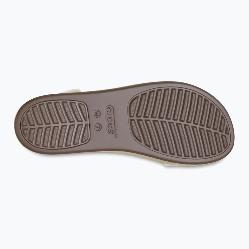 Sandali Crocs Brooklyn Cork Wedge Low da donna in gesso 4