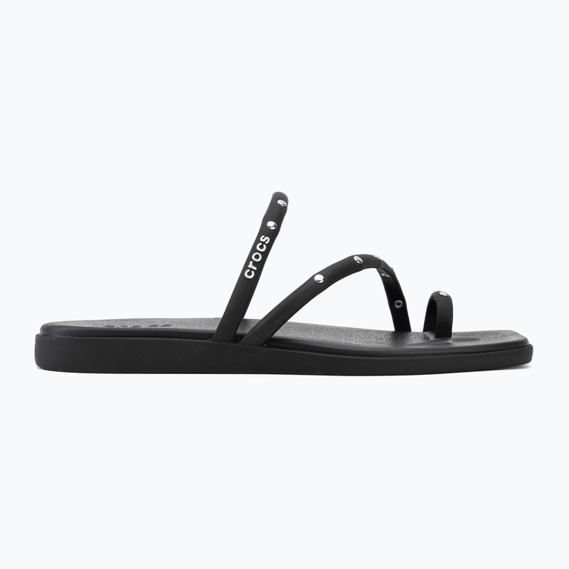 Ciabatte da donna Crocs Miami Studded Toe Loop black 2