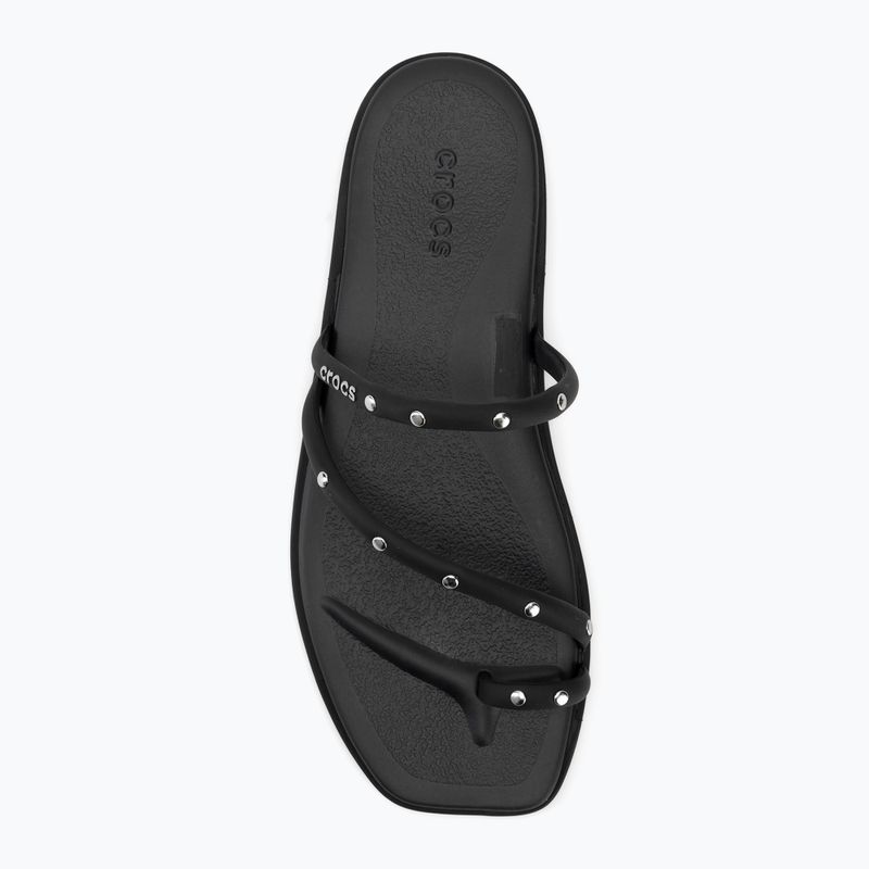 Ciabatte da donna Crocs Miami Studded Toe Loop black 5