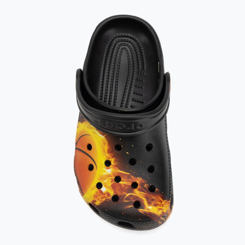 Ciabatte per bambini Crocs Flaming Bball Clog Kids black 6