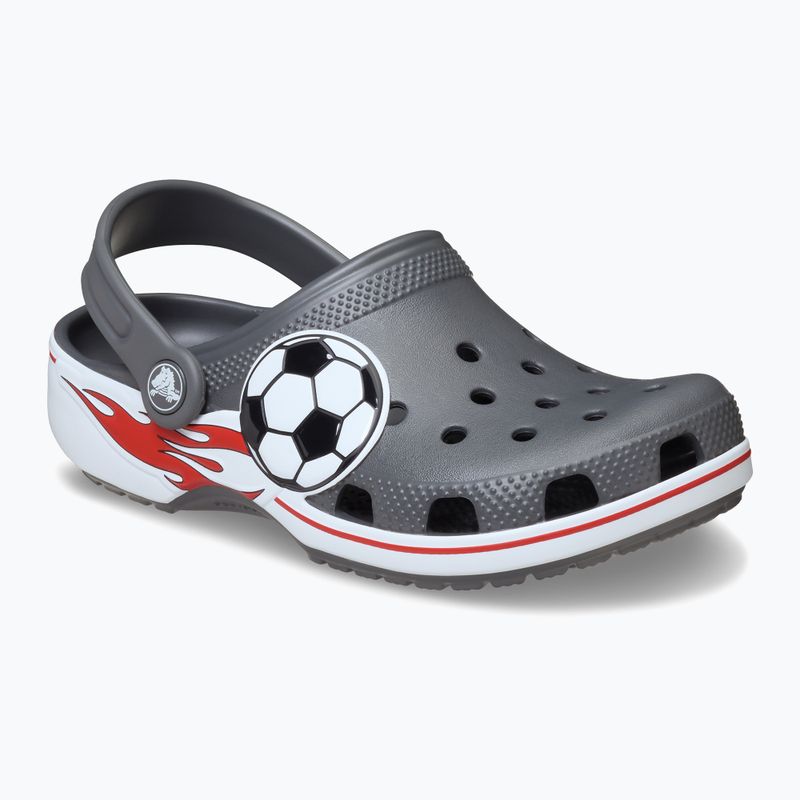 Zoccoli per bambini Crocs Classic Soccer Band Clog Kids slate grey 9