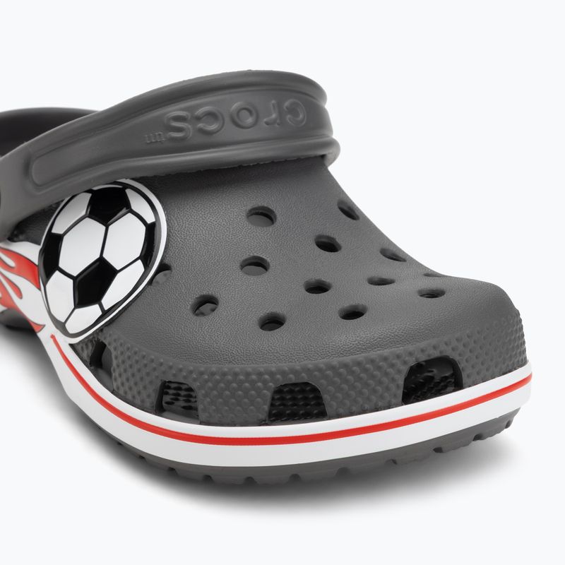 Zoccoli per bambini Crocs Classic Soccer Band Clog Kids slate grey 8