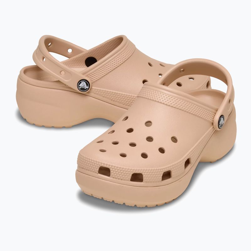 Ciabatte donna Crocs Classic Platform Clog pink caramel 3