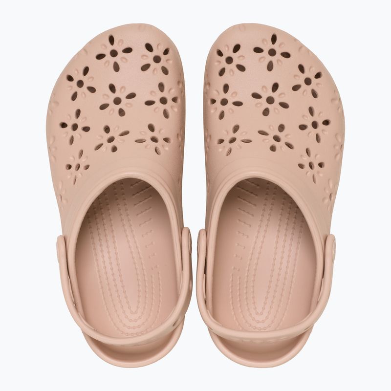 Sabot Crocs Classic Floral Cutout Clog pink caramel 5