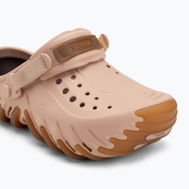Zoccoli Crocs Echo Gum Ro Clog pink caramel 8