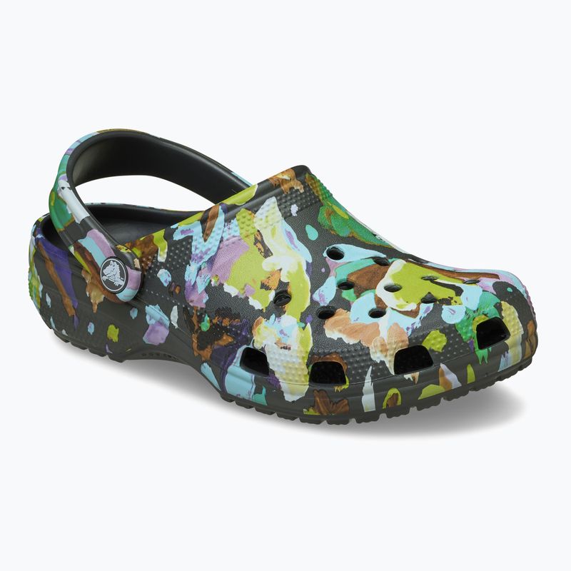 Ciabatte Crocs Classic Painted Floral black sand 9