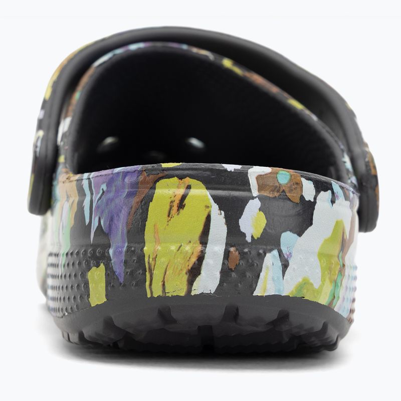 Ciabatte Crocs Classic Painted Floral black sand 7