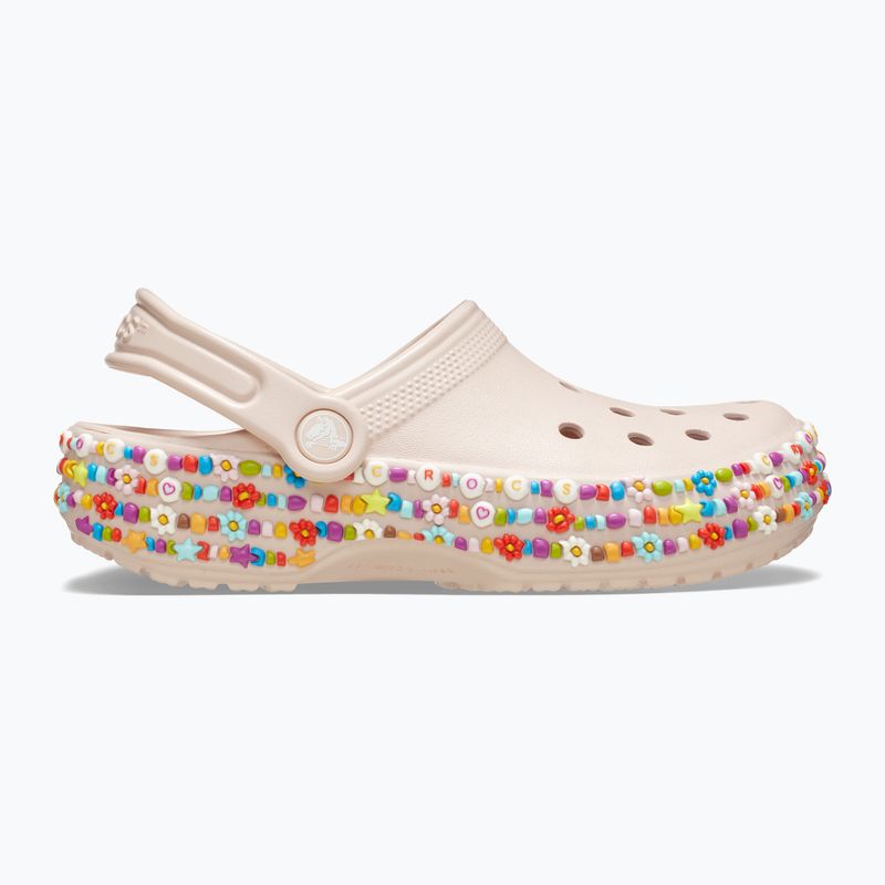 Zoccoli per bambini Crocs Classic Beaded Band Clog Kids quartz 10