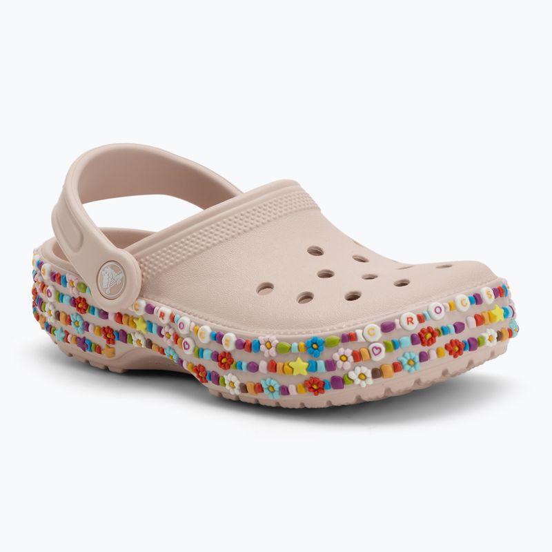 Zoccoli per bambini Crocs Classic Beaded Band Clog Kids quartz 2