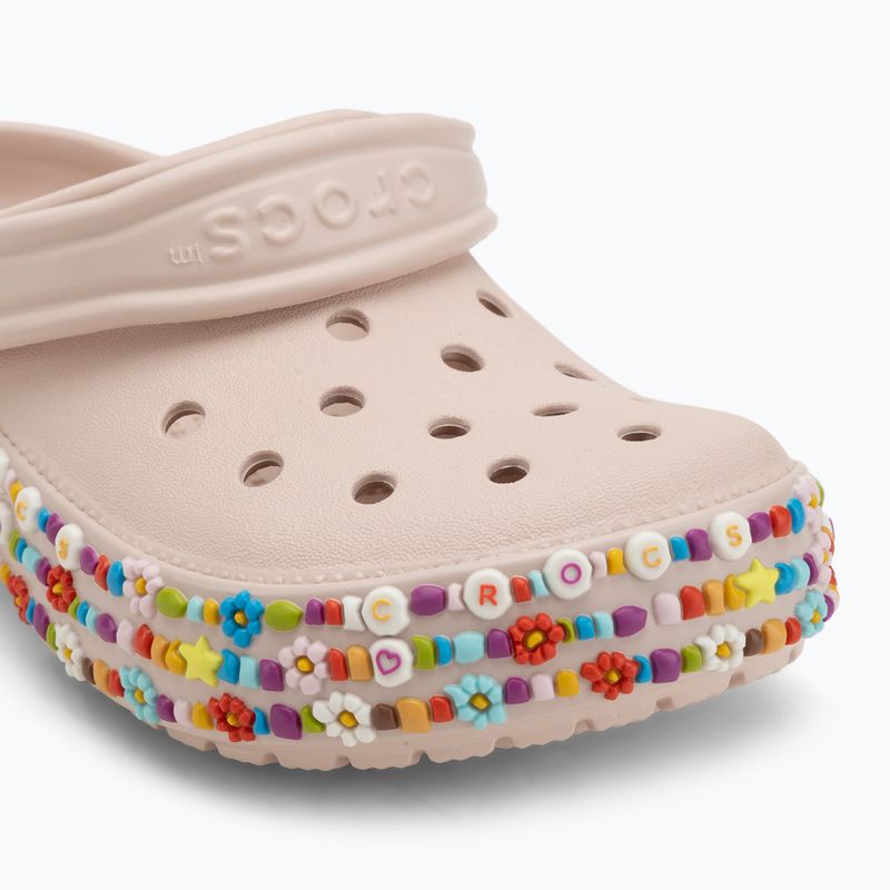 Zoccoli per bambini Crocs Classic Beaded Band Clog Kids quartz 8