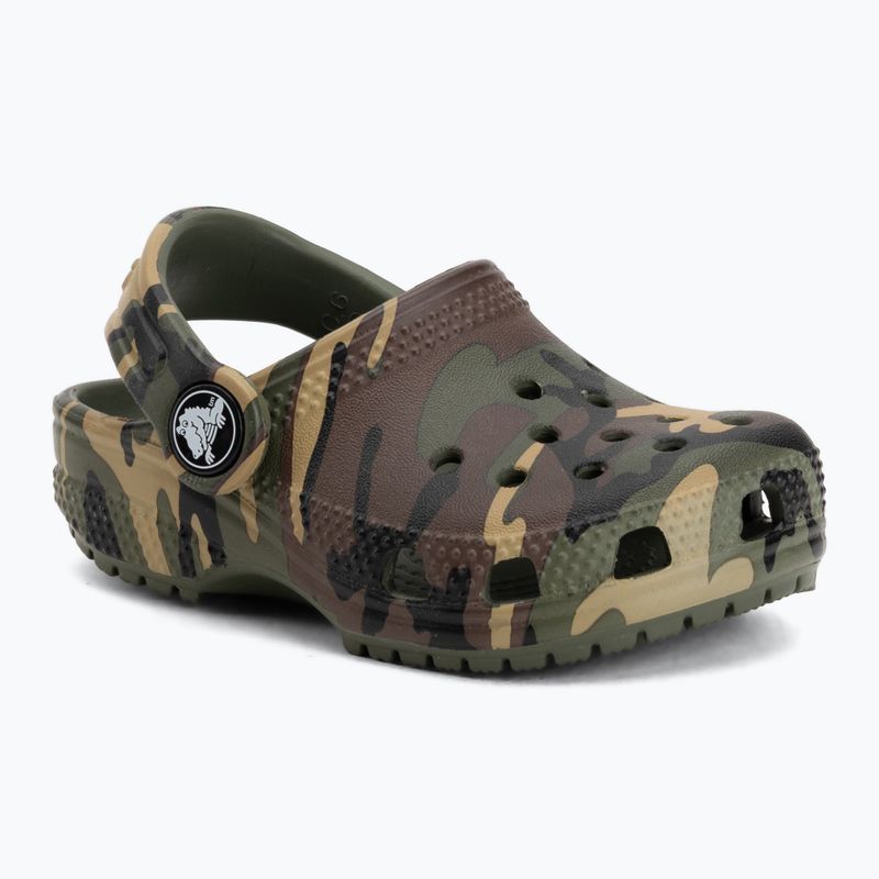 Ciabatte per bambini Crocs Classic Camouflage Toddler army green/multi 2