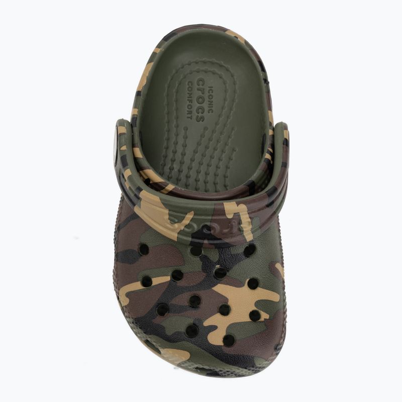 Ciabatte per bambini Crocs Classic Camouflage Toddler army green/multi 6