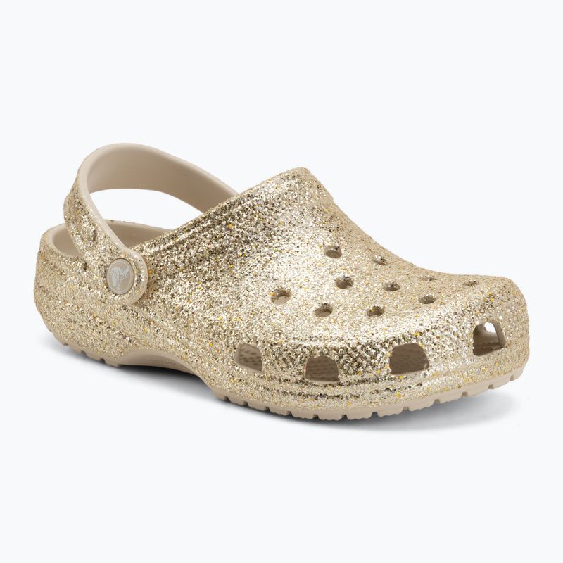 Ciabatte per bambini Crocs Classic Chunky Glitter sandstone 2