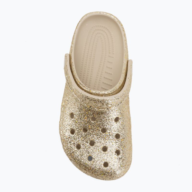 Ciabatte per bambini Crocs Classic Chunky Glitter sandstone 6