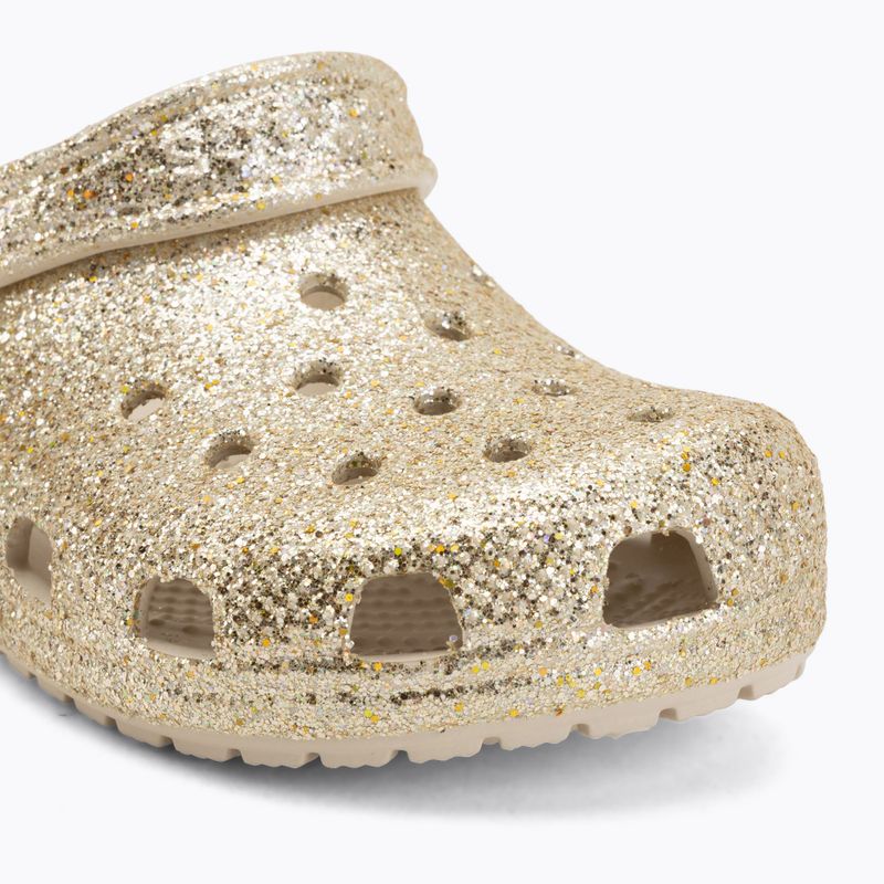 Ciabatte per bambini Crocs Classic Chunky Glitter sandstone 8