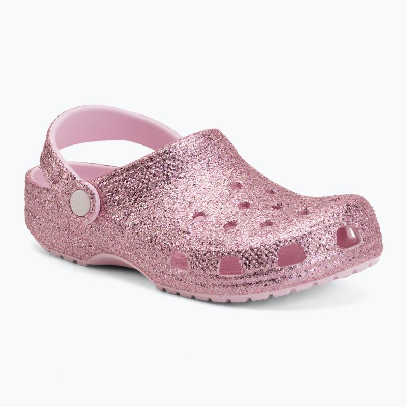 Ciabatte per bambini Crocs Classic Chunky Glitter pink milk 2
