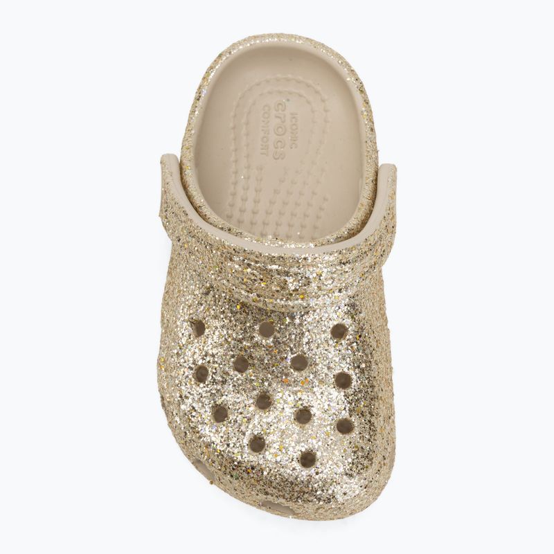 Ciabatte per bambini Crocs Classic Chunky Glitter 211940 sandstone 6