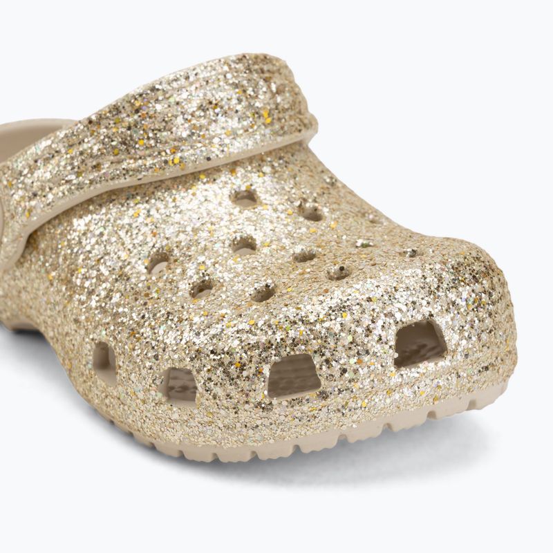 Ciabatte per bambini Crocs Classic Chunky Glitter 211940 sandstone 8