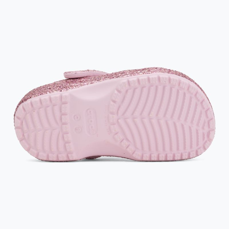 Ciabatte per bambini Crocs Classic Chunky Glitter 211940 pink milk 5