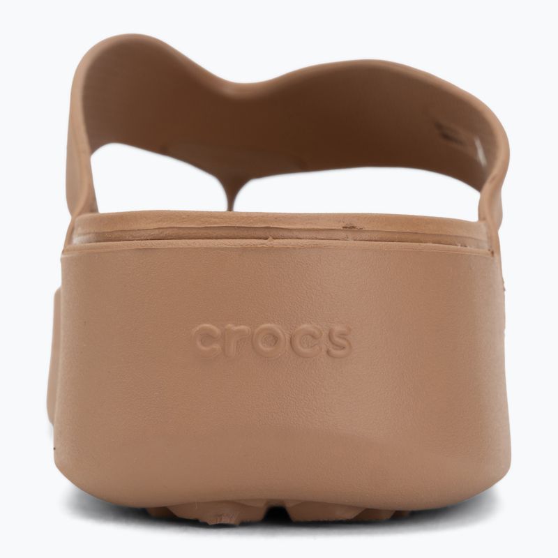 Infradito da donna Crocs Gateway Platform milk chocolate 6