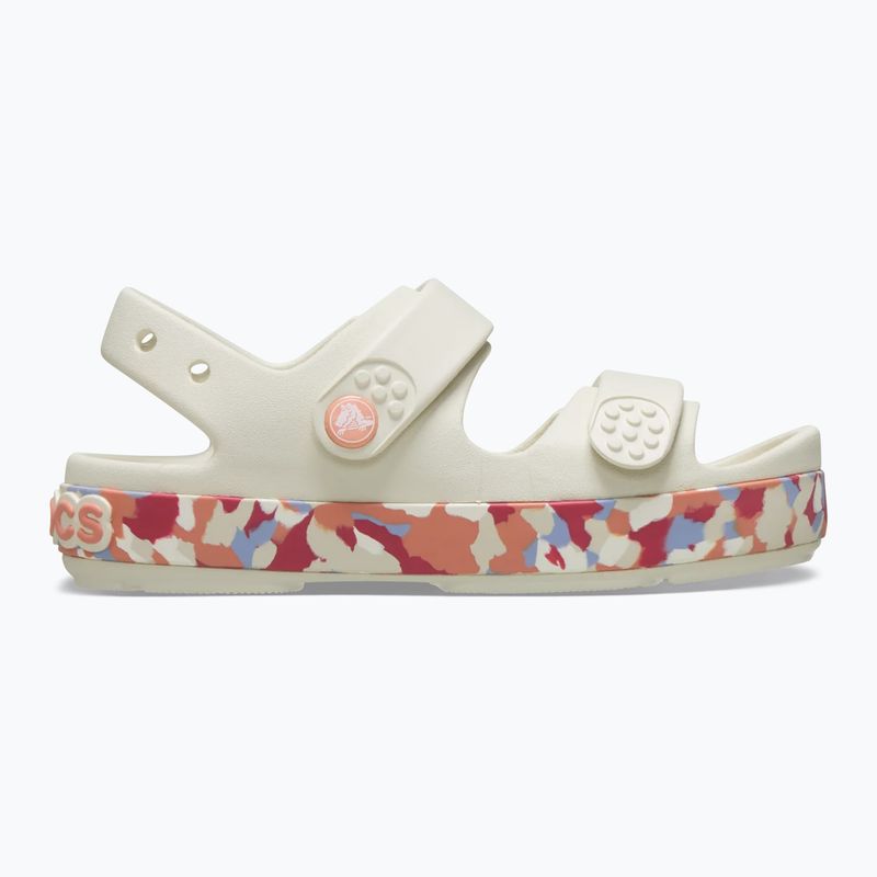 Sandali per bambini Crocs Crocband Cruiser Glow Confetti Band summit white/guava 2