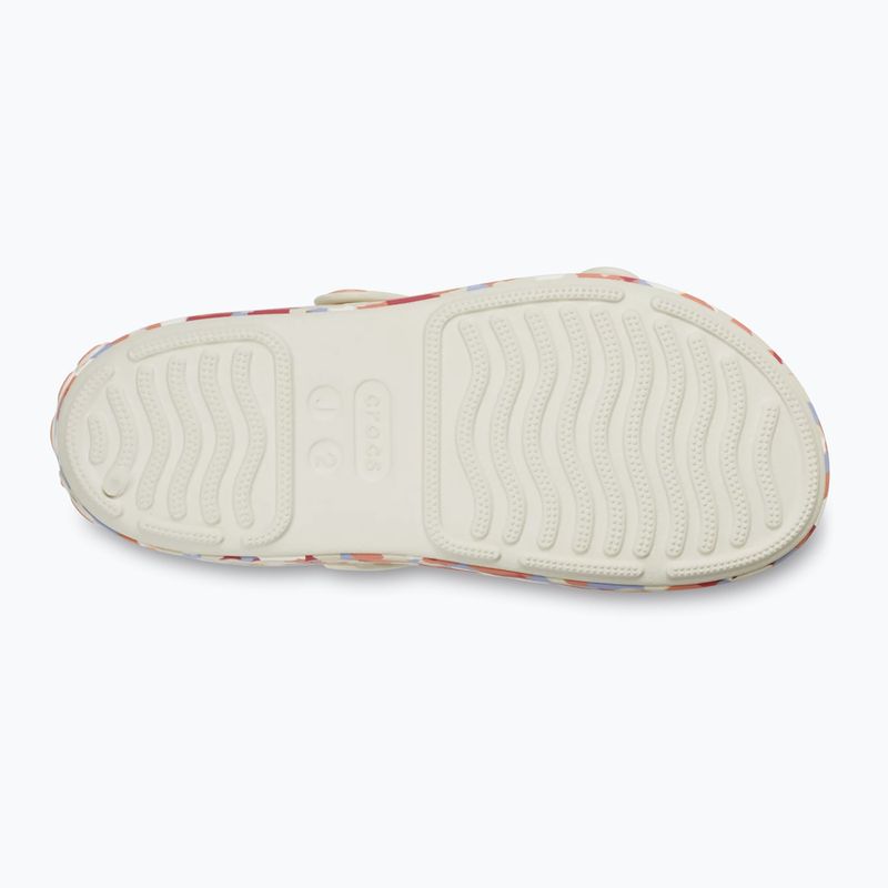 Sandali per bambini Crocs Crocband Cruiser Glow Confetti Band summit white/guava 3