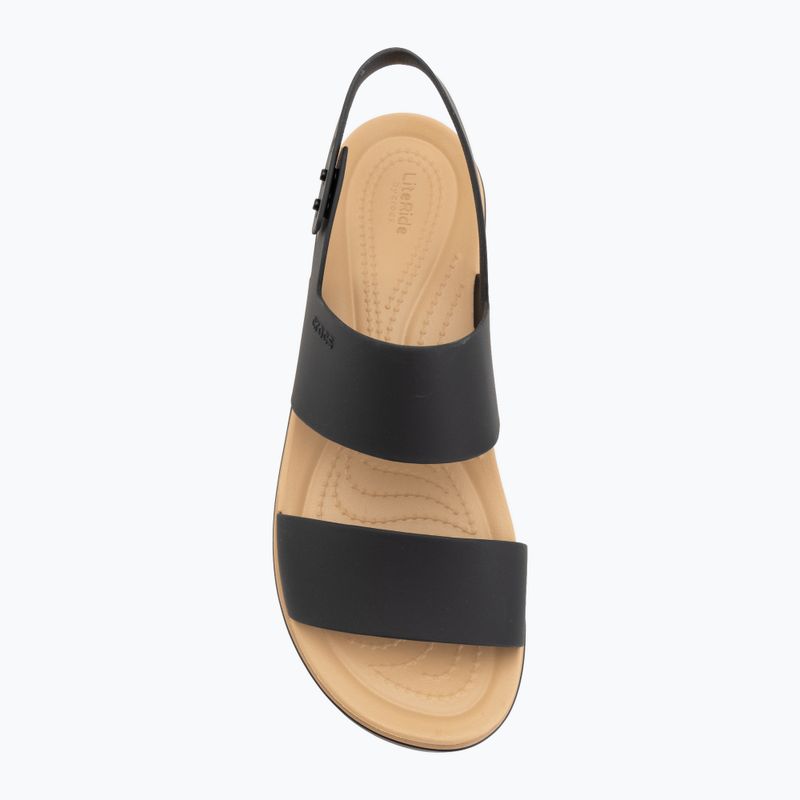 Sandali da donna  Crocs Brooklyn Matte Wrap Low Wedge black/cashew 5