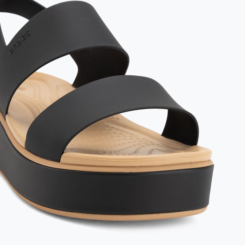Sandali da donna  Crocs Brooklyn Matte Wrap Low Wedge black/cashew 7