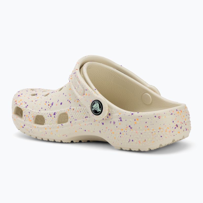 Ciabatte per bambini Crocs Classic Glow Paint Splatter summit white/multi 4