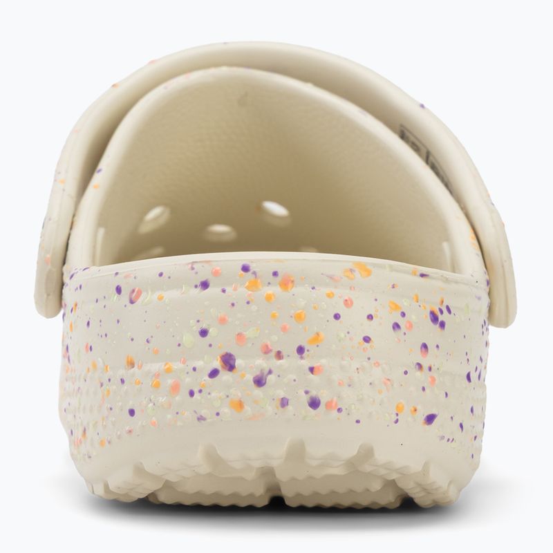 Ciabatte per bambini Crocs Classic Glow Paint Splatter summit white/multi 7