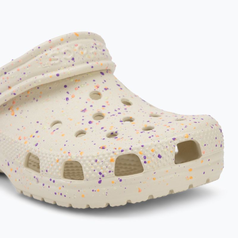 Ciabatte per bambini Crocs Classic Glow Paint Splatter summit white/multi 8