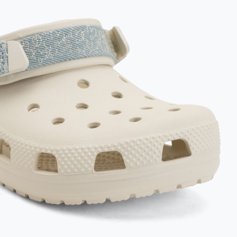 Ciabatte per bambini Crocs Classic Denim Flower Adjustment Backstrap 8